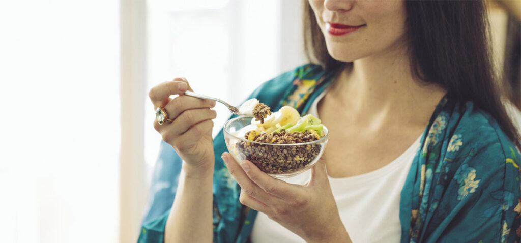 Здоровый завтрак для беременной женщины